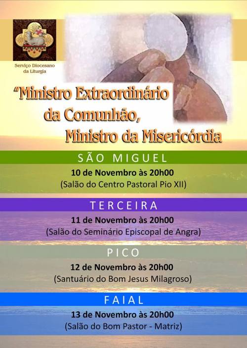 MINISTRO EXTRAÓRDINÁRIO DA COMUNHÃO, MINISTRO DA MISERICÓRDIA