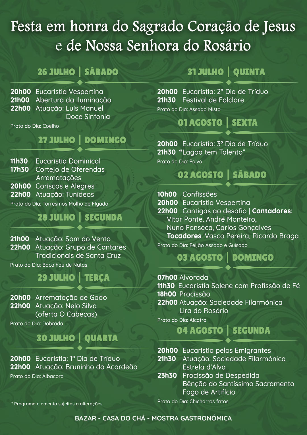 Festa Matriz de Lagoa 2025